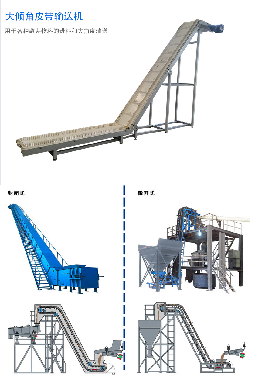 在環(huán)境溫度為-19℃ ~+40℃范圍內(nèi)，輸送堆積比重為0.5-2.5t/m3的各種散狀物料