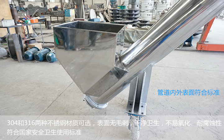  不銹鋼螺旋輸送機(jī)能用在食品行業(yè)么？